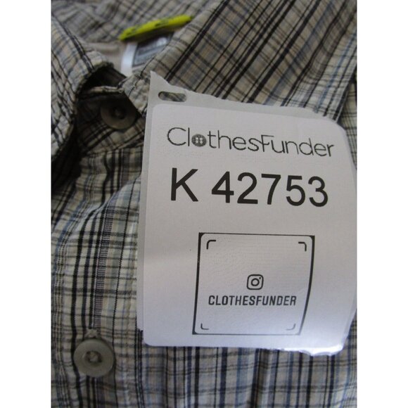 The North Face Shirt Large Gray A5 Series Button Down Plaid Pockets - Picture 12 of 12